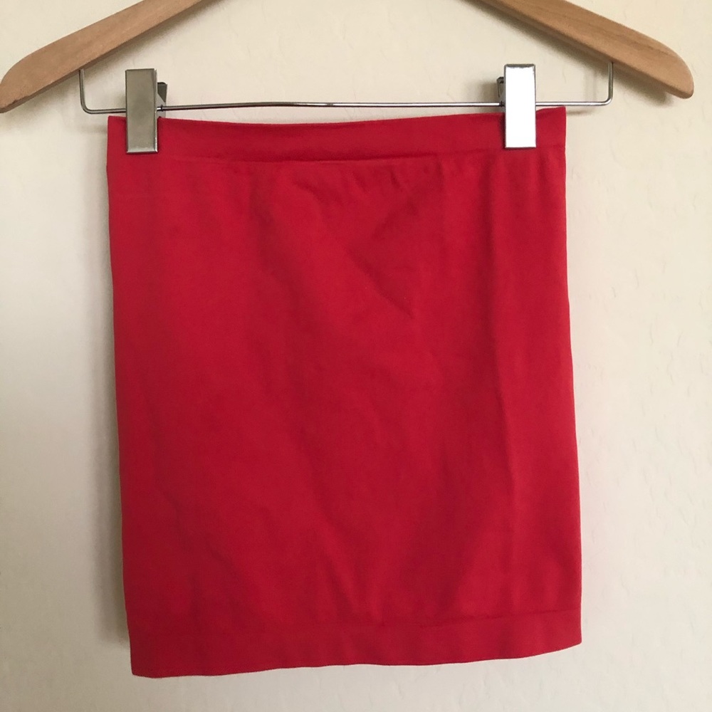 Red Elastic Tube Top